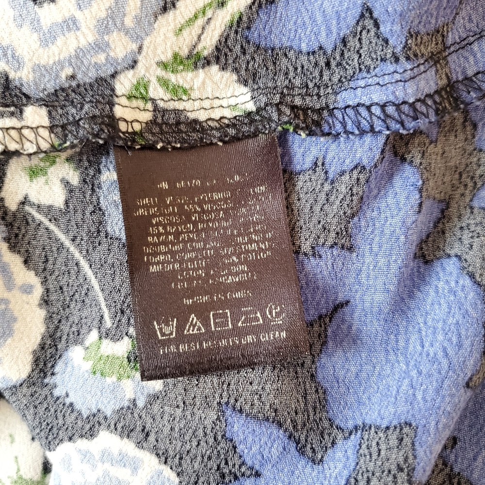 ANTHRO MAEVE Floral Blue Square Neck Maxi Dress 2 - Picture 11 of 11